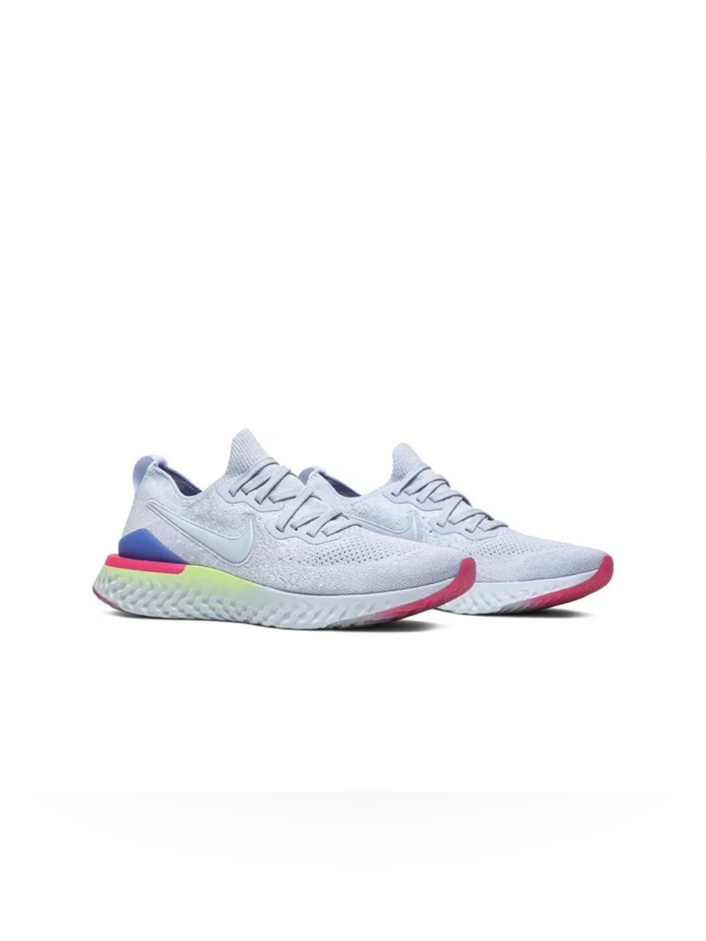 Nike men’s Epic React Flyknit 2 8-Bit Hydrogen Blue Running Shoe EUR 43 9.5